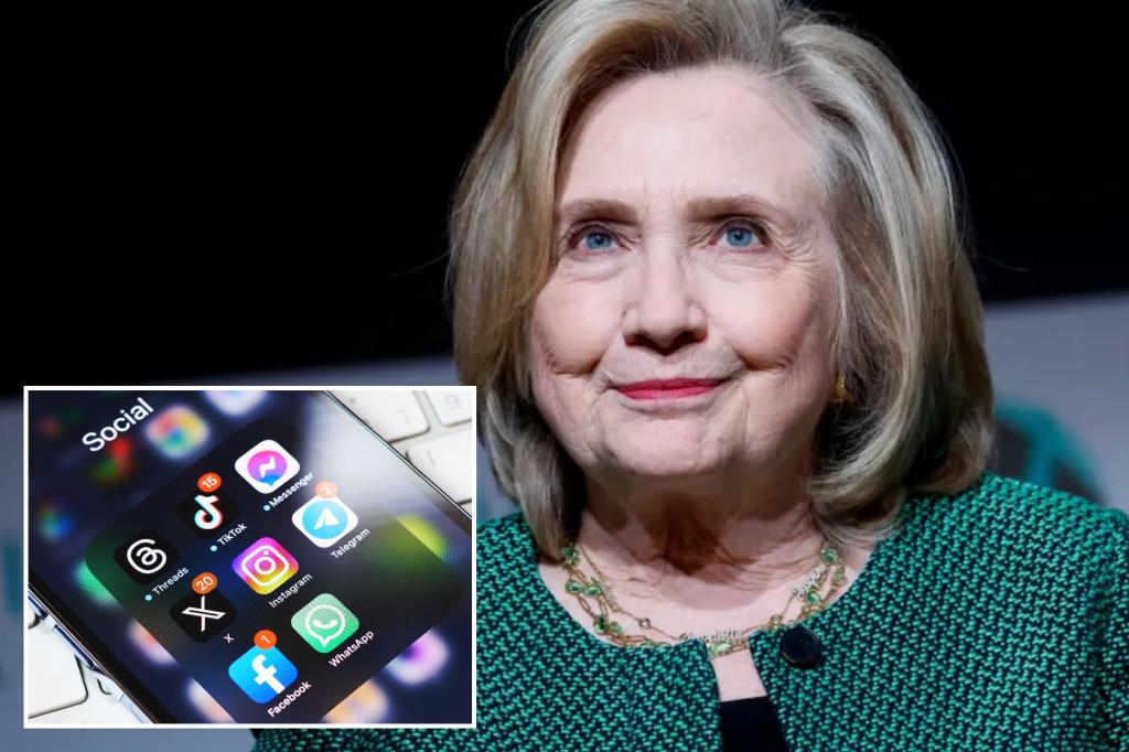 Hillary Clinton warns that allowing free speech on social media means 'we lose control'