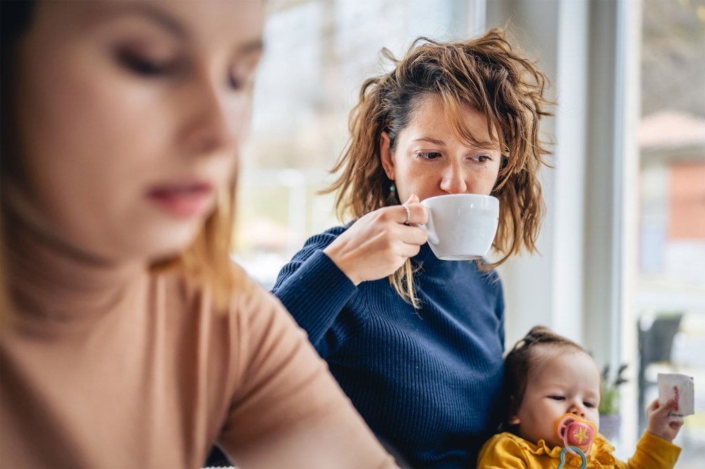 The woman claimed that her friend was becoming a mother "it changed the group dynamic."